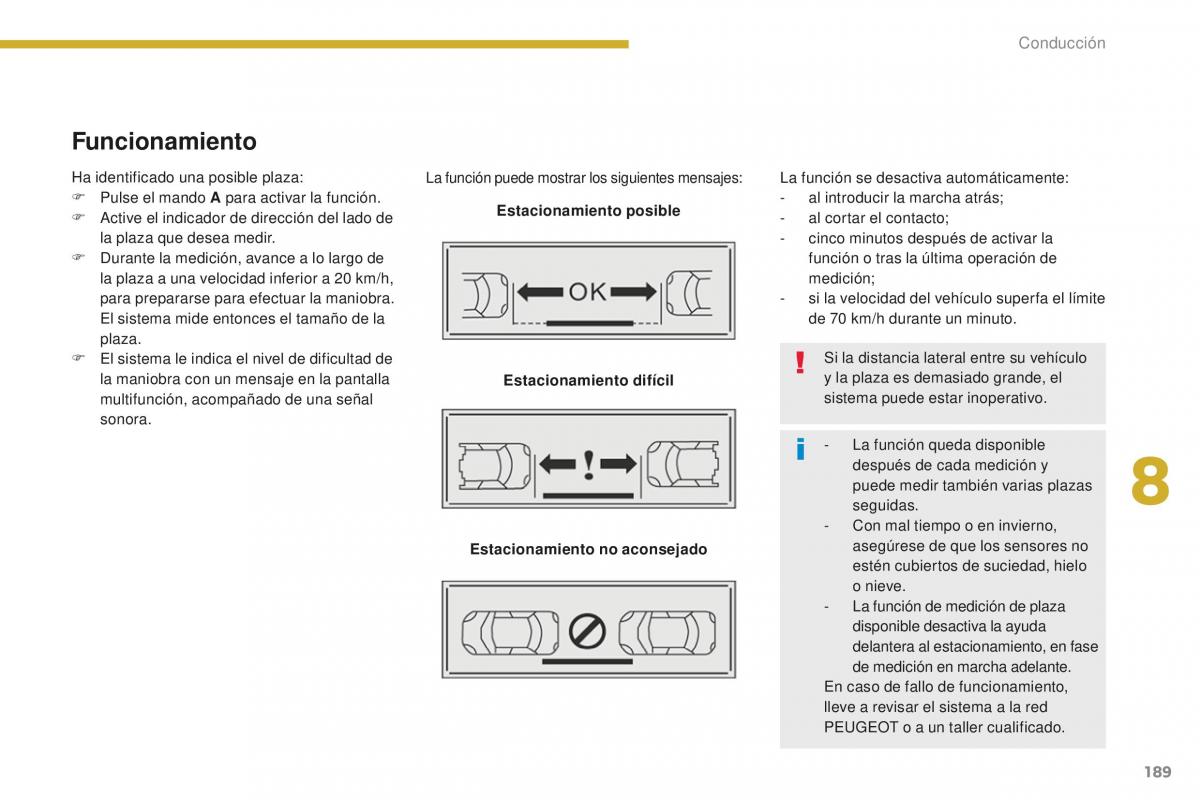 manual  Peugeot 5008 II 2 manual del propietario / page 191