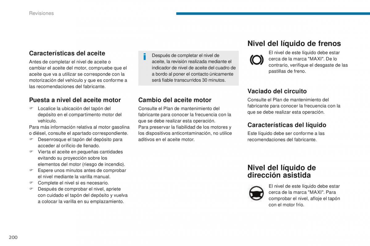 manual  Peugeot 5008 II 2 manual del propietario / page 202