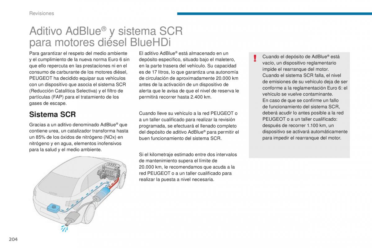 manual  Peugeot 5008 II 2 manual del propietario / page 206