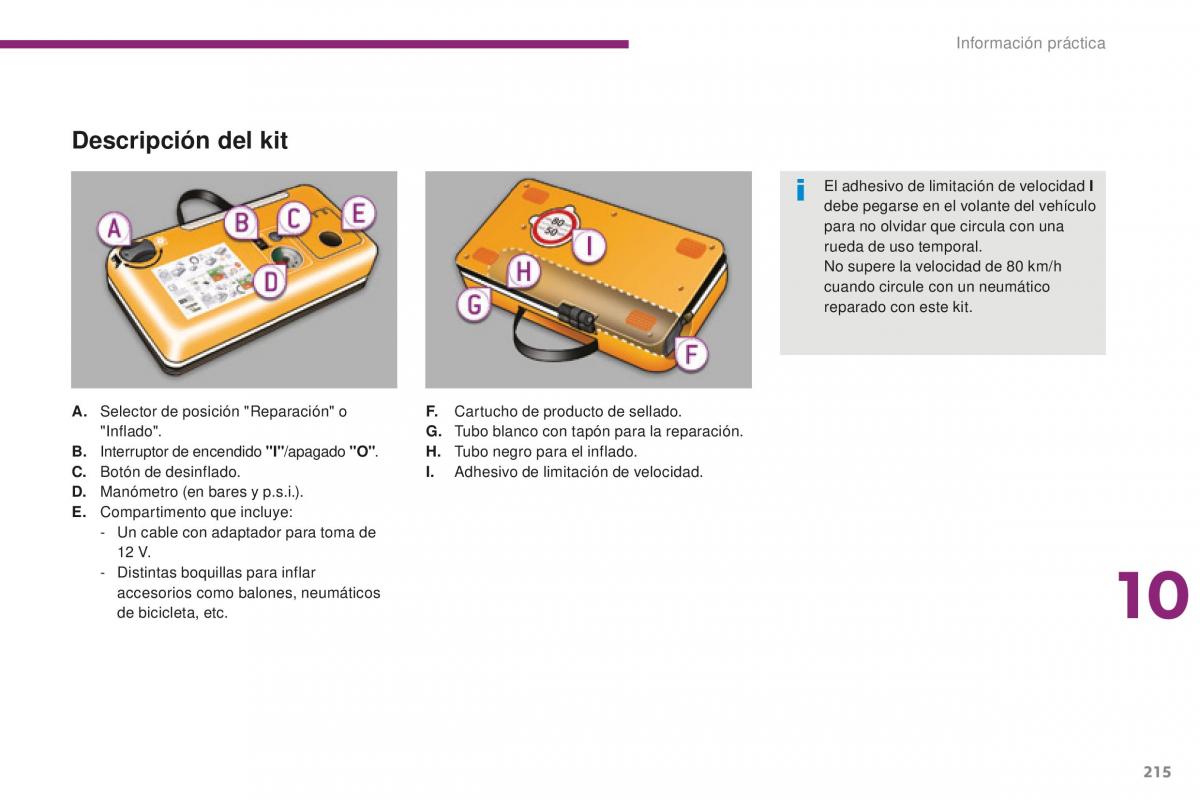 manual  Peugeot 5008 II 2 manual del propietario / page 217