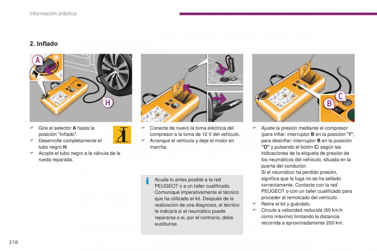 Peugeot 5008 II 2 manual del propietario / page 220