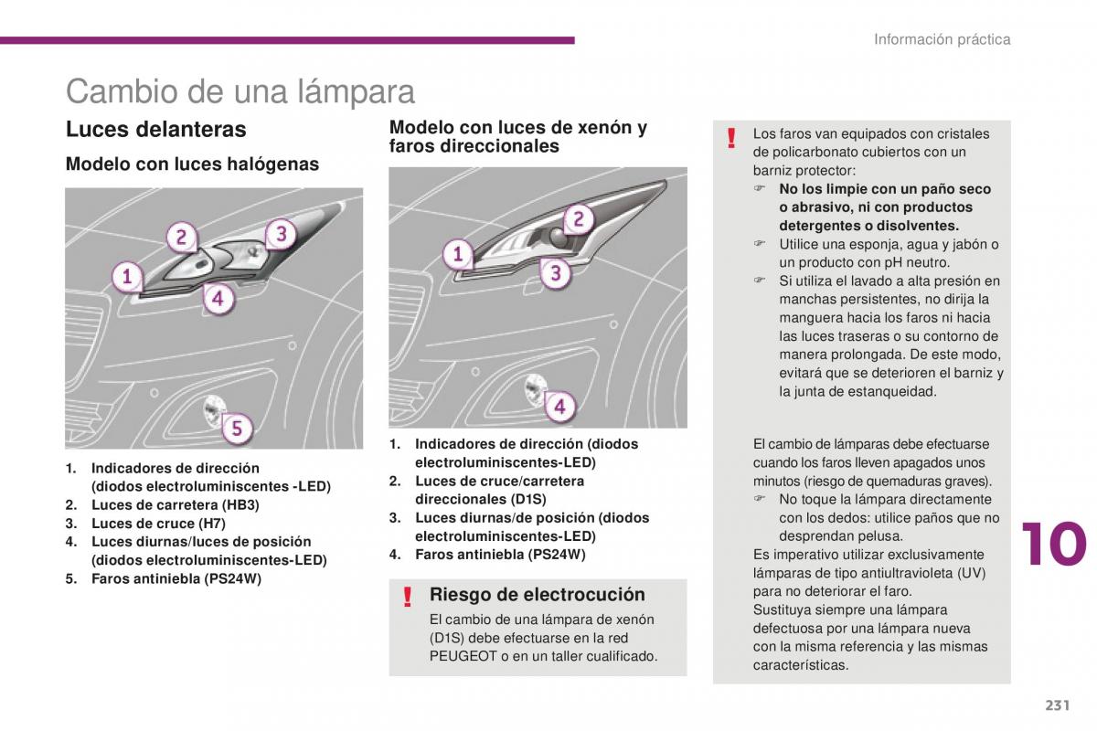 manual  Peugeot 5008 II 2 manual del propietario / page 233