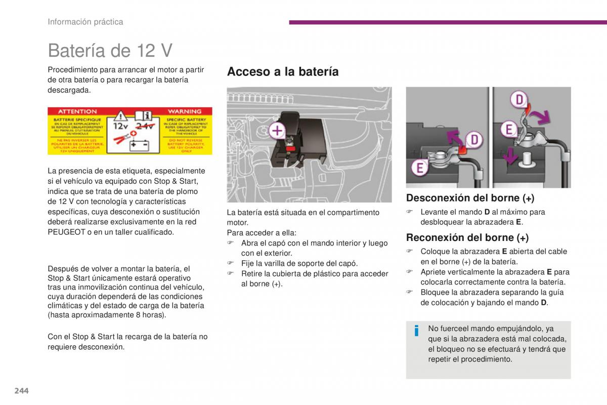 manual  Peugeot 5008 II 2 manual del propietario / page 246