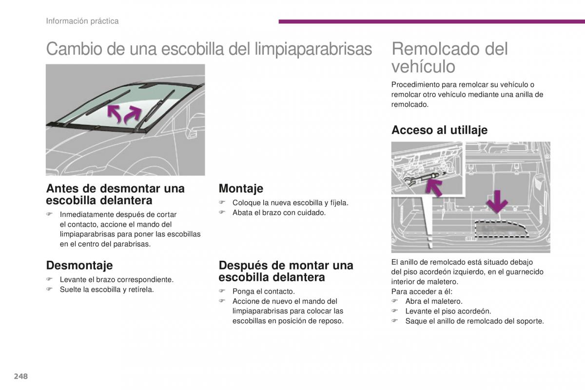 manual  Peugeot 5008 II 2 manual del propietario / page 250