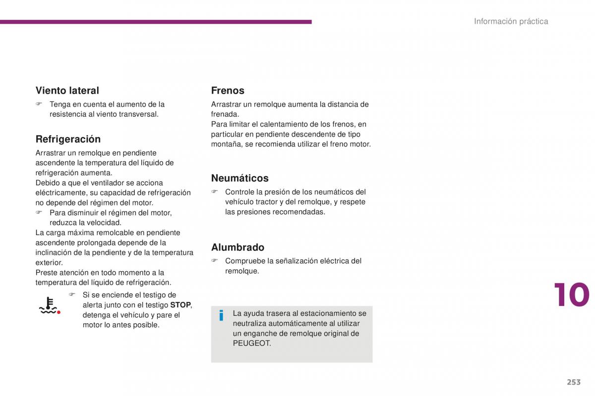 manual  Peugeot 5008 II 2 manual del propietario / page 255