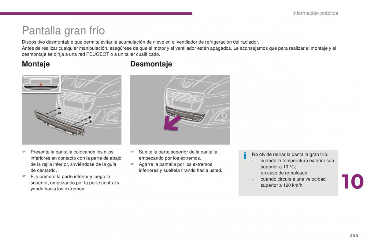 manual  Peugeot 5008 II 2 manual del propietario / page 257