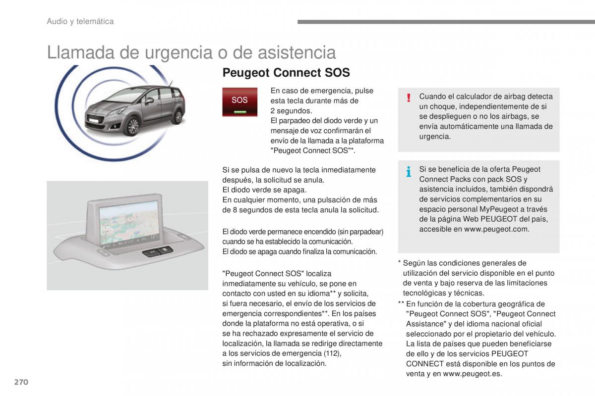 manual  Peugeot 5008 II 2 manual del propietario / page 272