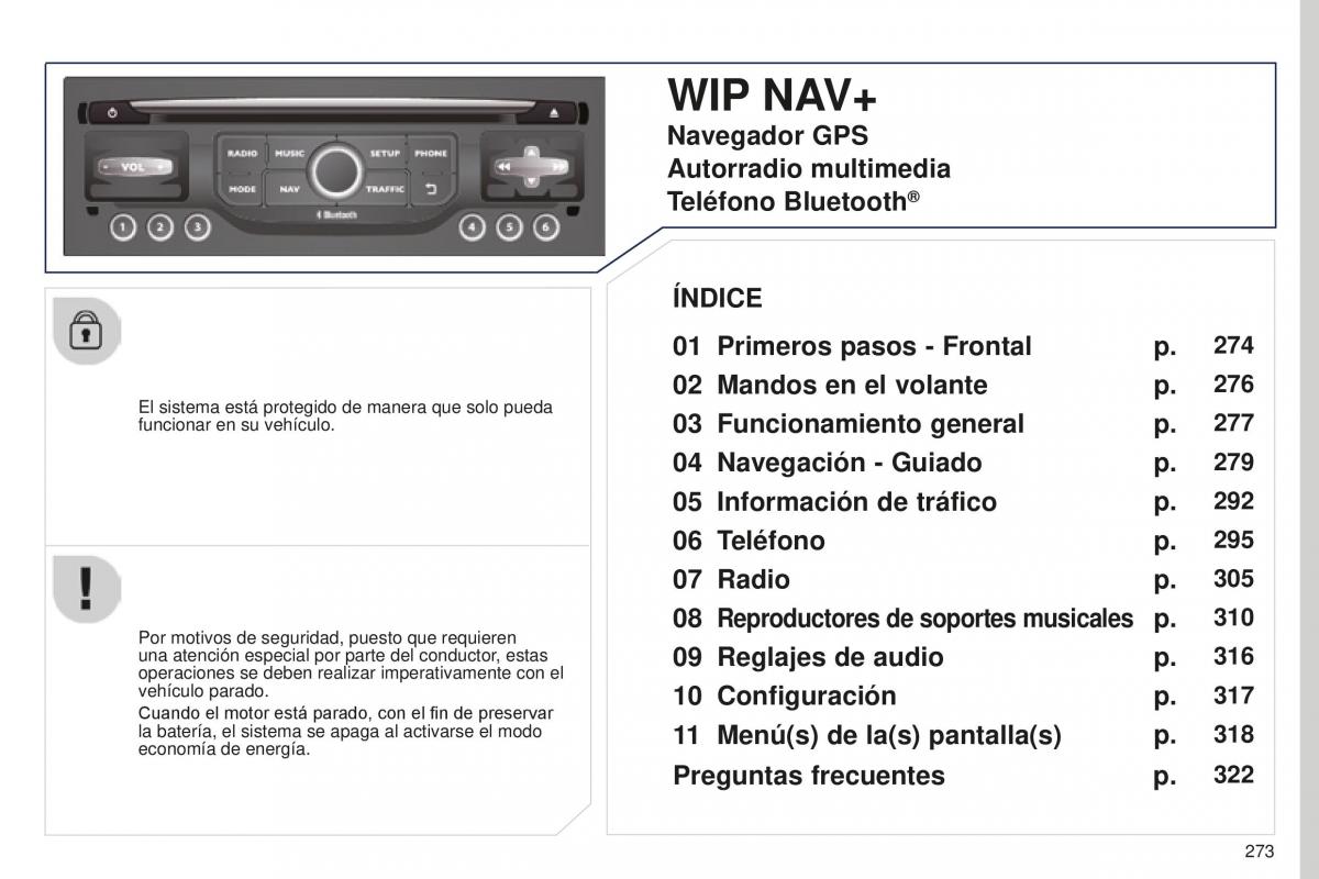 manual  Peugeot 5008 II 2 manual del propietario / page 275