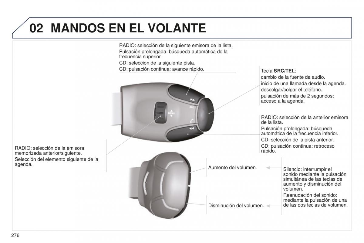 manual  Peugeot 5008 II 2 manual del propietario / page 278