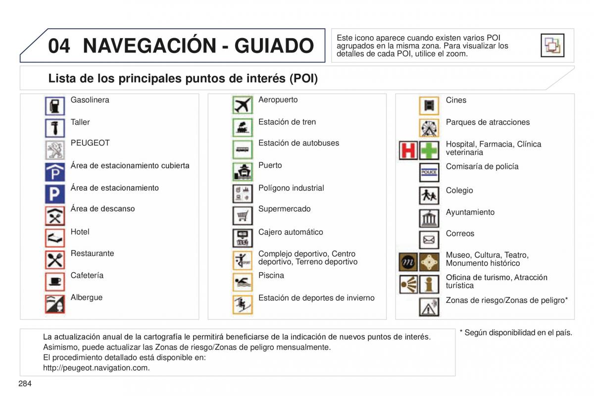 manual  Peugeot 5008 II 2 manual del propietario / page 286