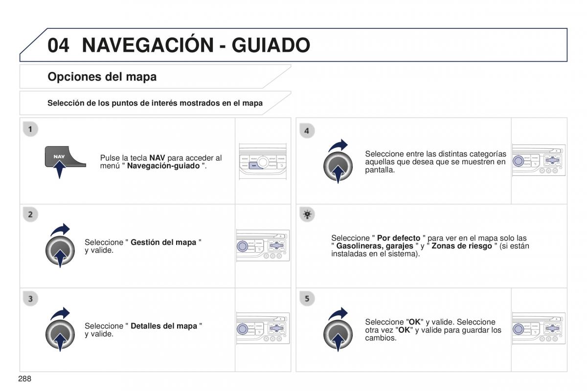 manual  Peugeot 5008 II 2 manual del propietario / page 290