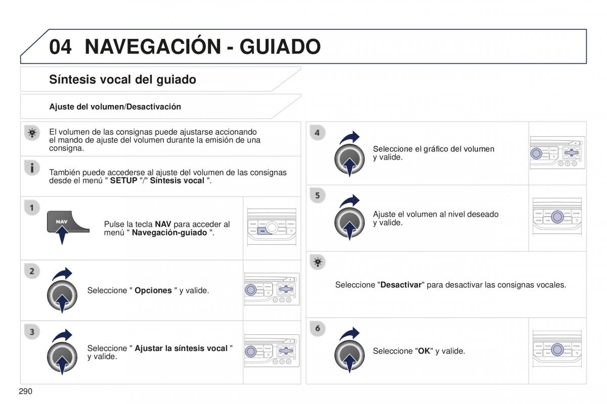 manual  Peugeot 5008 II 2 manual del propietario / page 292