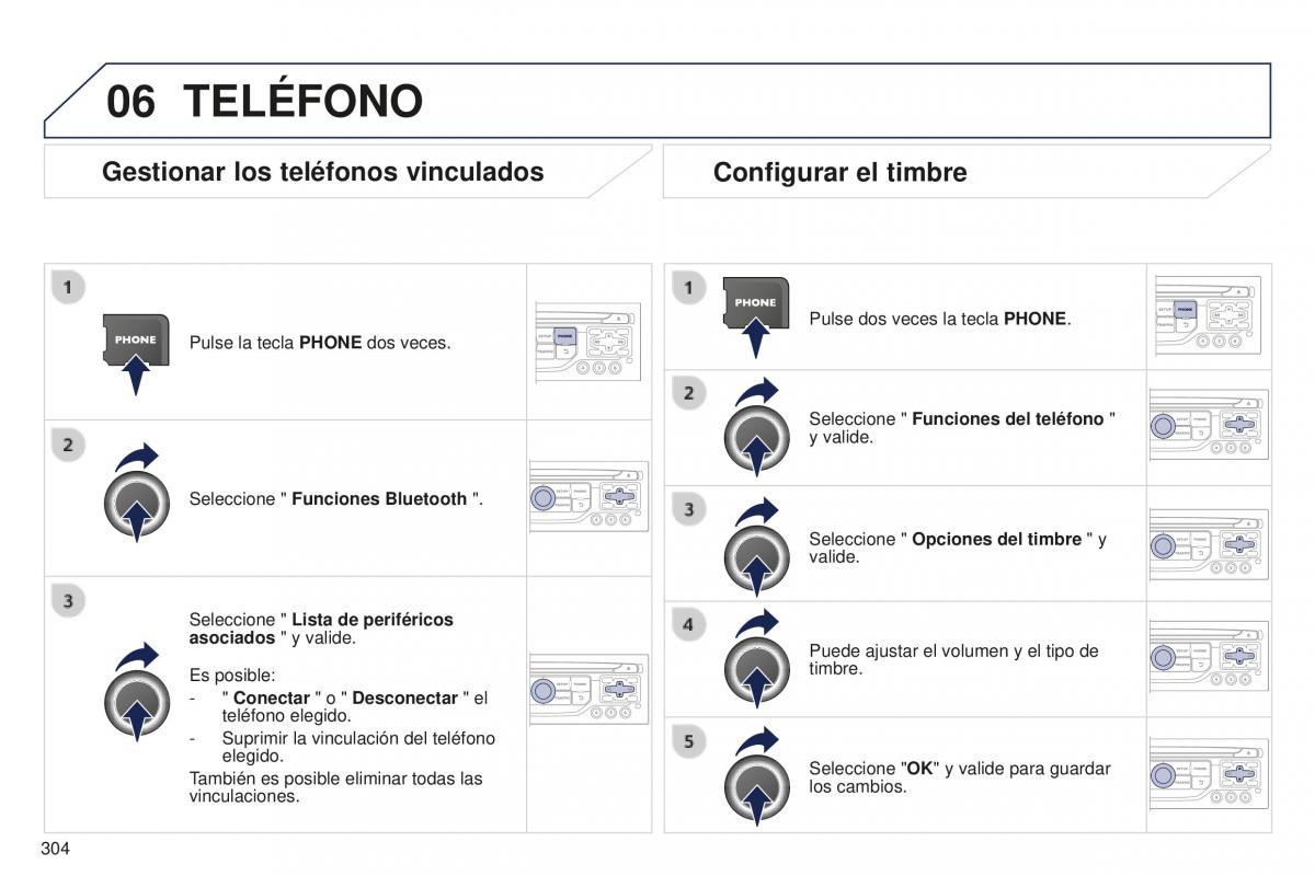 manual  Peugeot 5008 II 2 manual del propietario / page 306