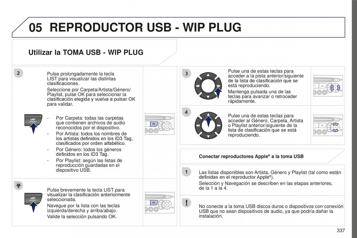 manual  Peugeot 5008 II 2 manual del propietario / page 339