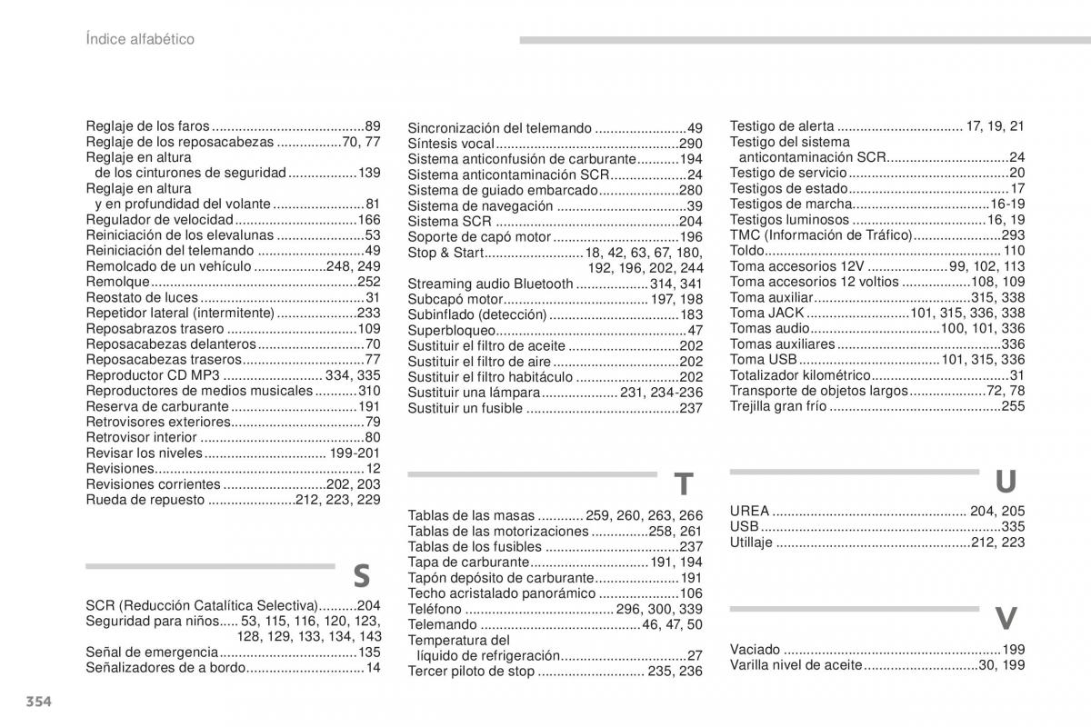 Peugeot 5008 II 2 manual del propietario / page 356