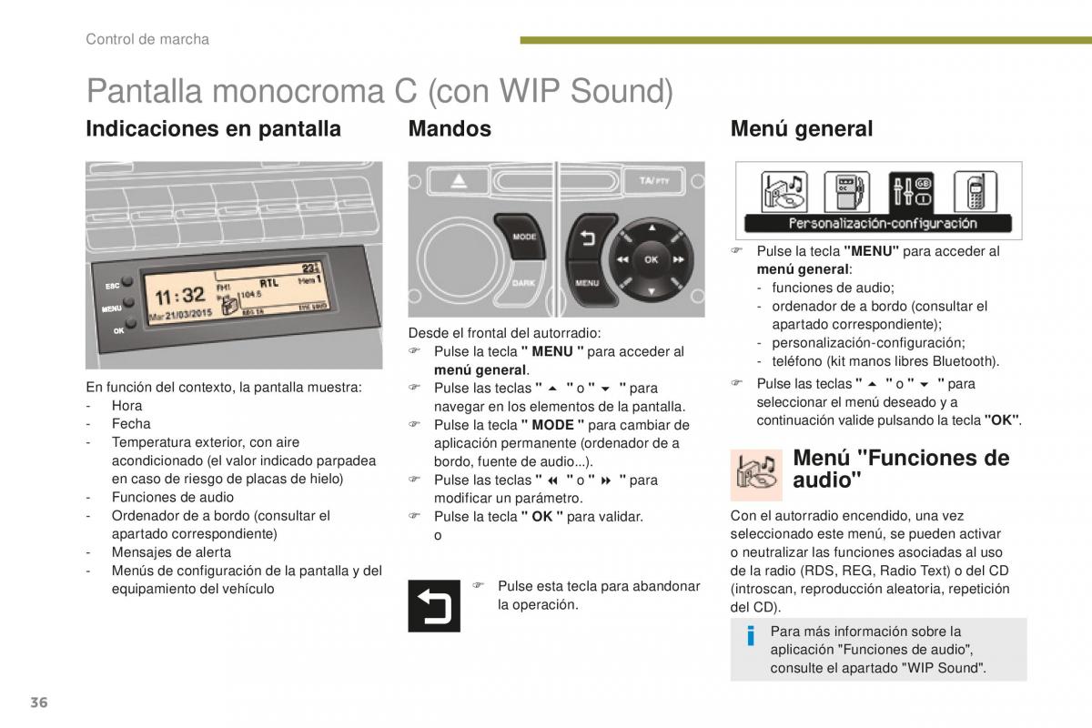 manual  Peugeot 5008 II 2 manual del propietario / page 38