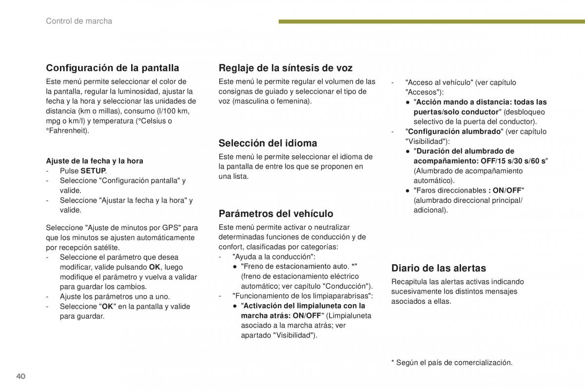 manual  Peugeot 5008 II 2 manual del propietario / page 42