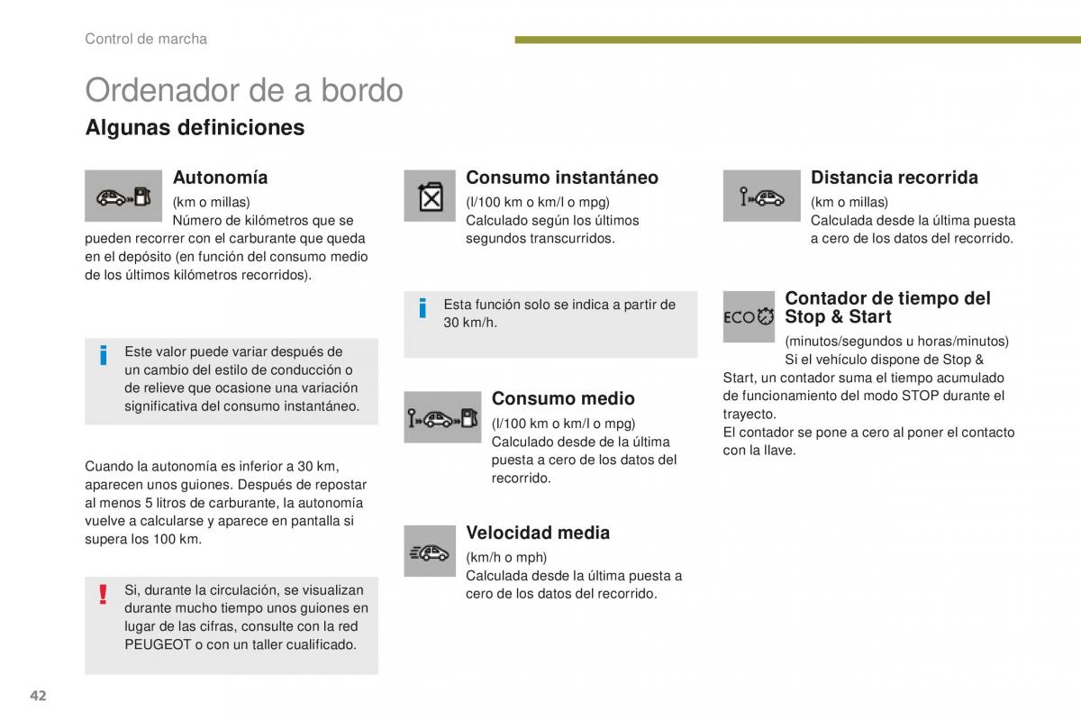 manual  Peugeot 5008 II 2 manual del propietario / page 44