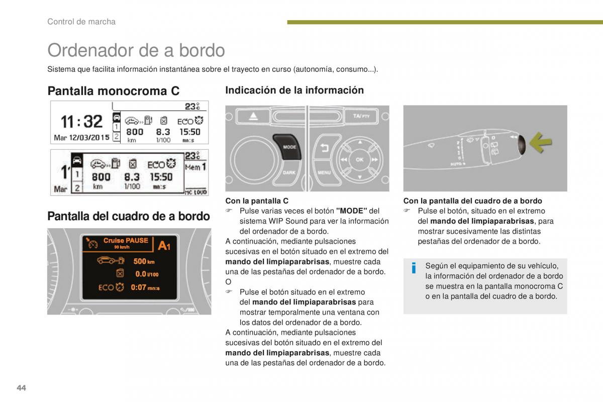 manual  Peugeot 5008 II 2 manual del propietario / page 46