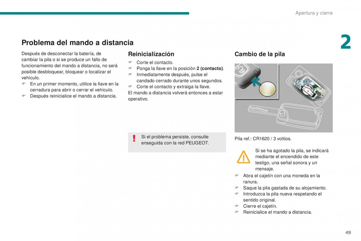 manual  Peugeot 5008 II 2 manual del propietario / page 51