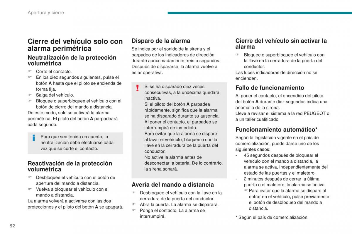 manual  Peugeot 5008 II 2 manual del propietario / page 54