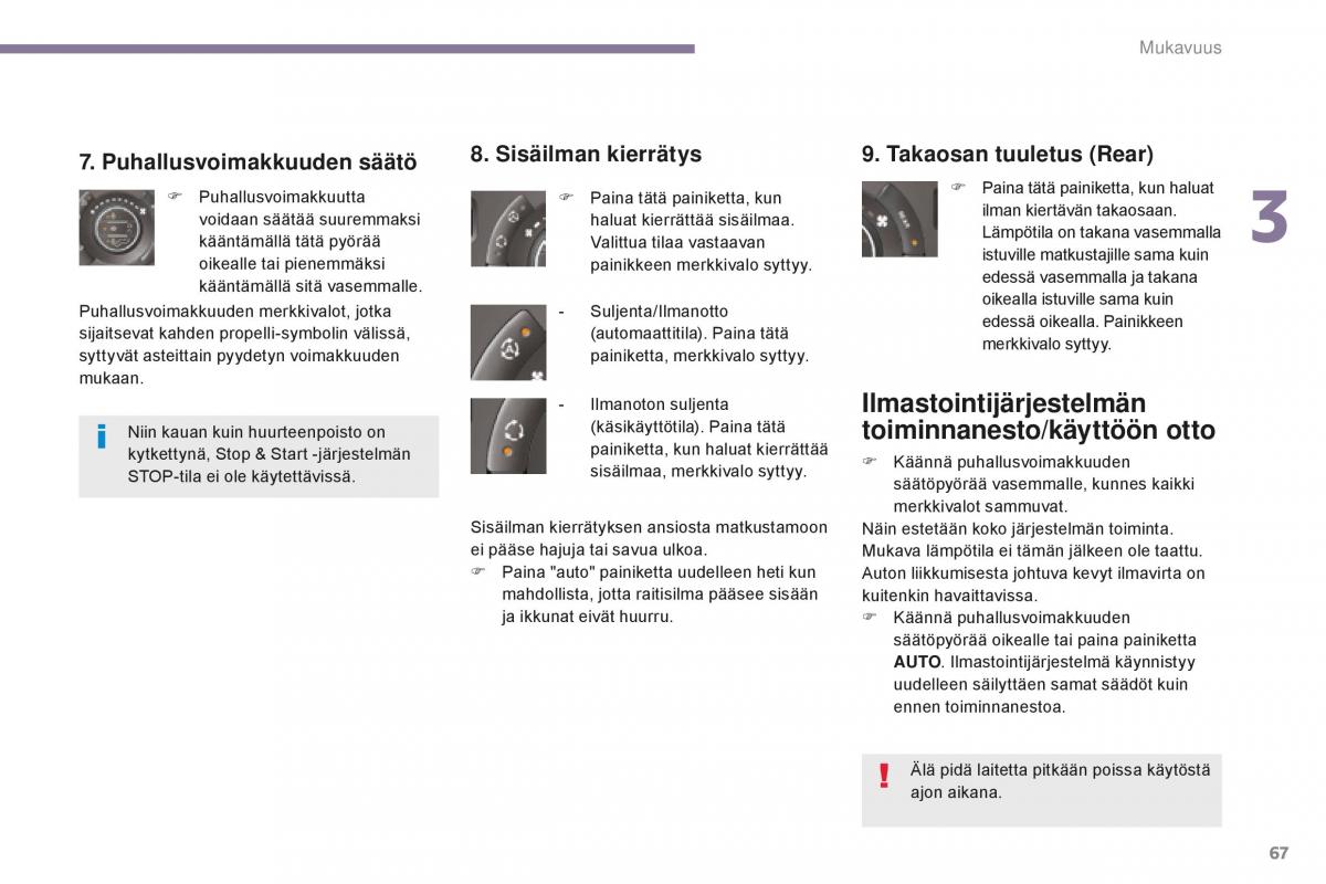 Peugeot 5008 II 2 omistajan kasikirja / page 69