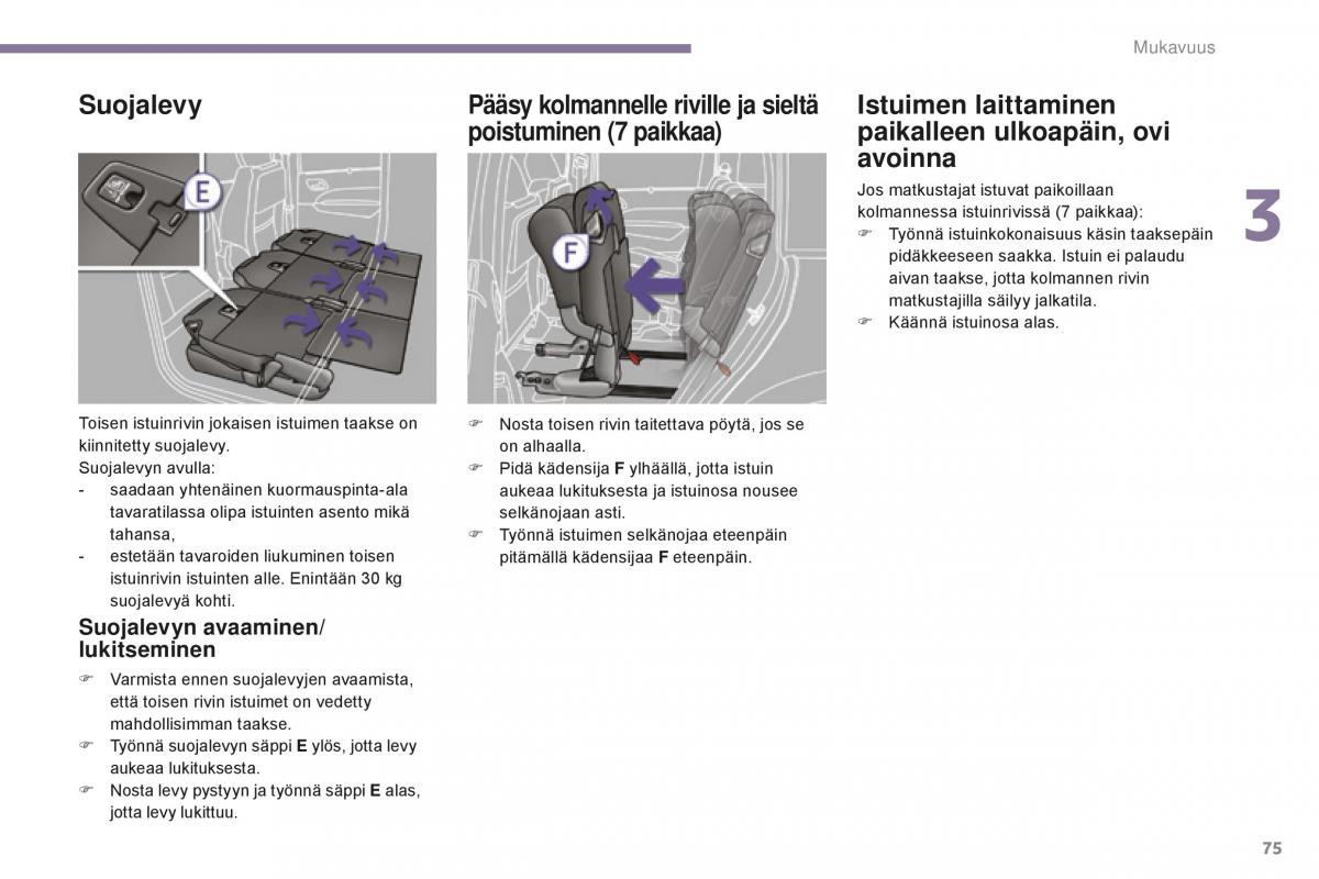 Peugeot 5008 II 2 omistajan kasikirja / page 77