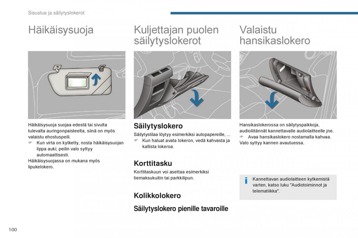 Peugeot 5008 II 2 omistajan kasikirja / page 102