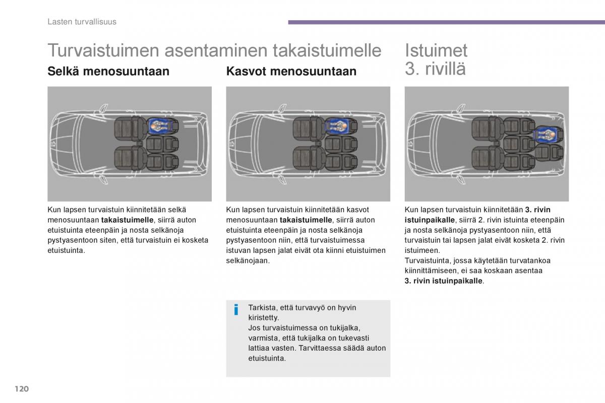 Peugeot 5008 II 2 omistajan kasikirja / page 122