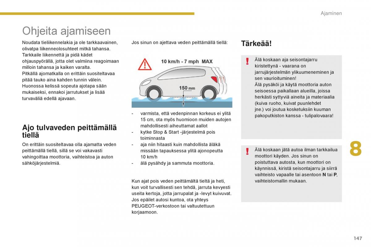 Peugeot 5008 II 2 omistajan kasikirja / page 149