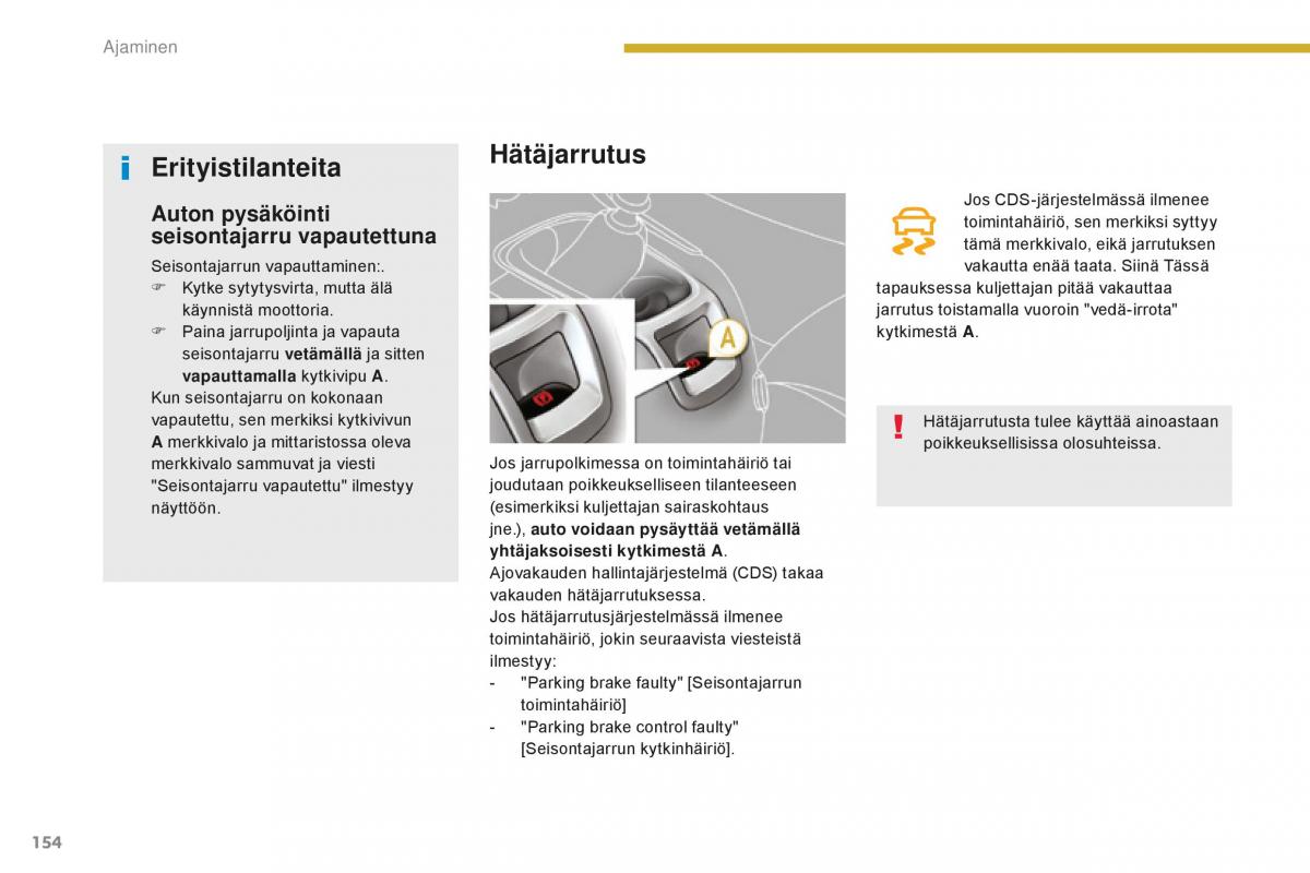 Peugeot 5008 II 2 omistajan kasikirja / page 156