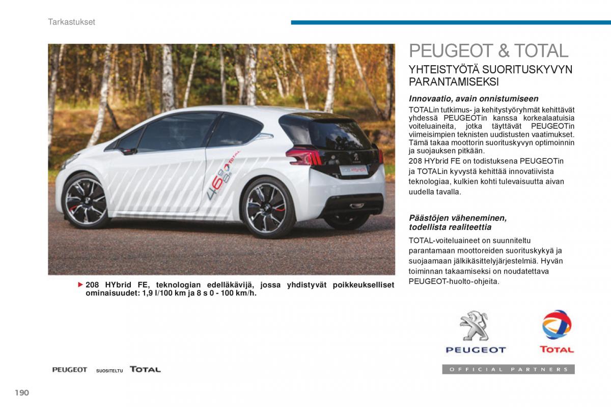 Peugeot 5008 II 2 omistajan kasikirja / page 192