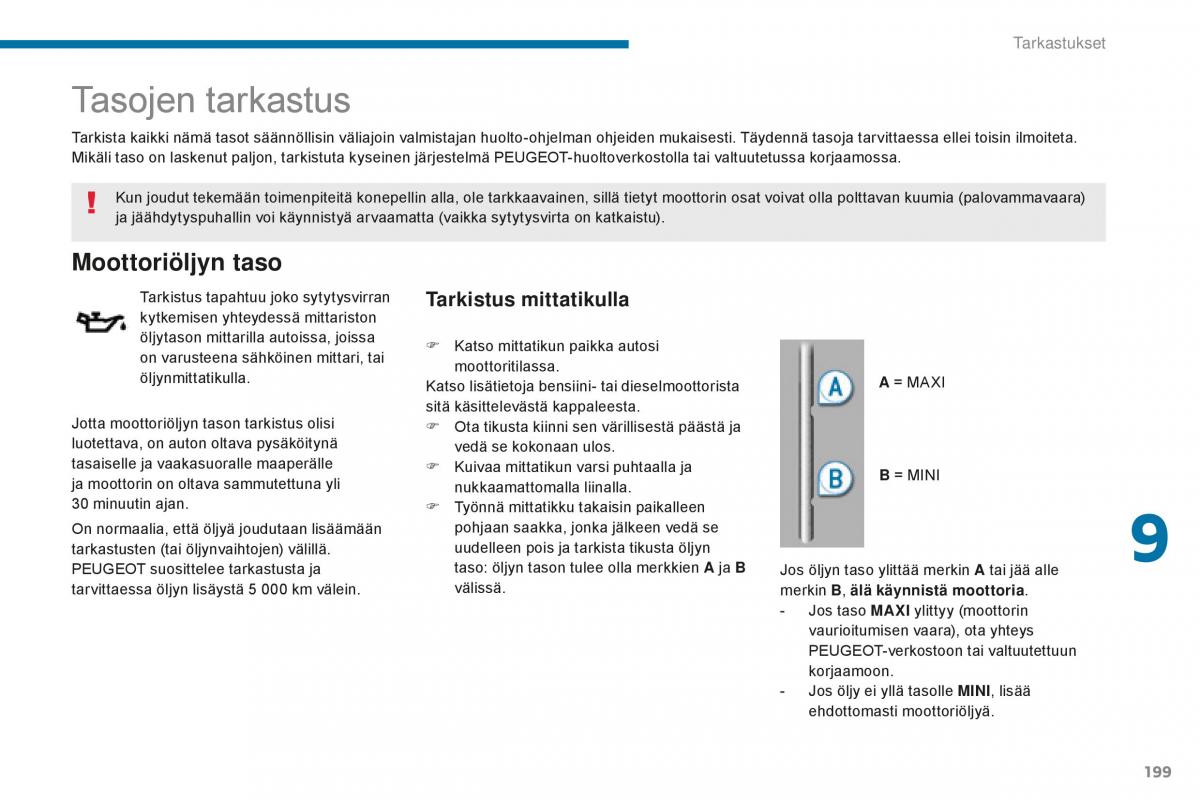 Peugeot 5008 II 2 omistajan kasikirja / page 201