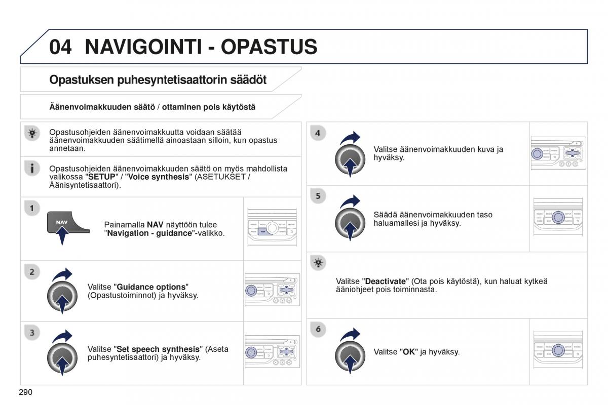 Peugeot 5008 II 2 omistajan kasikirja / page 292