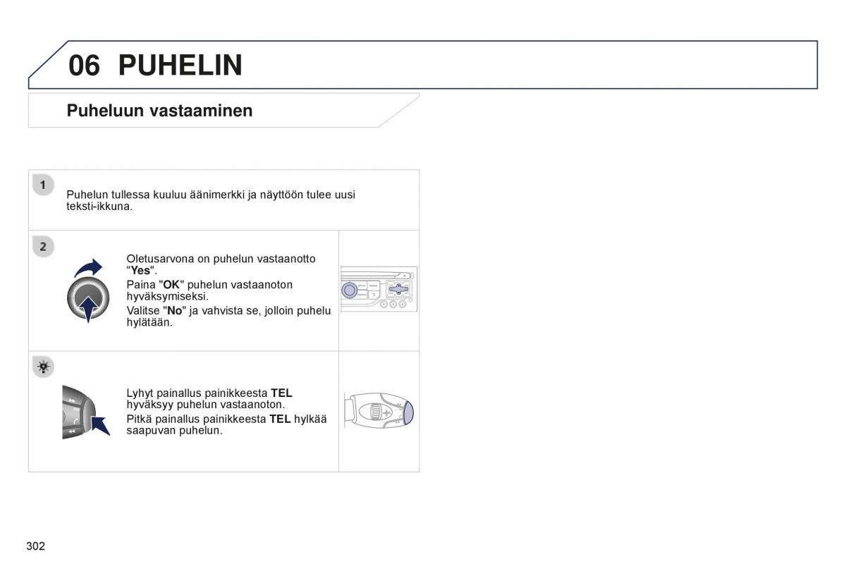 Peugeot 5008 II 2 omistajan kasikirja / page 304