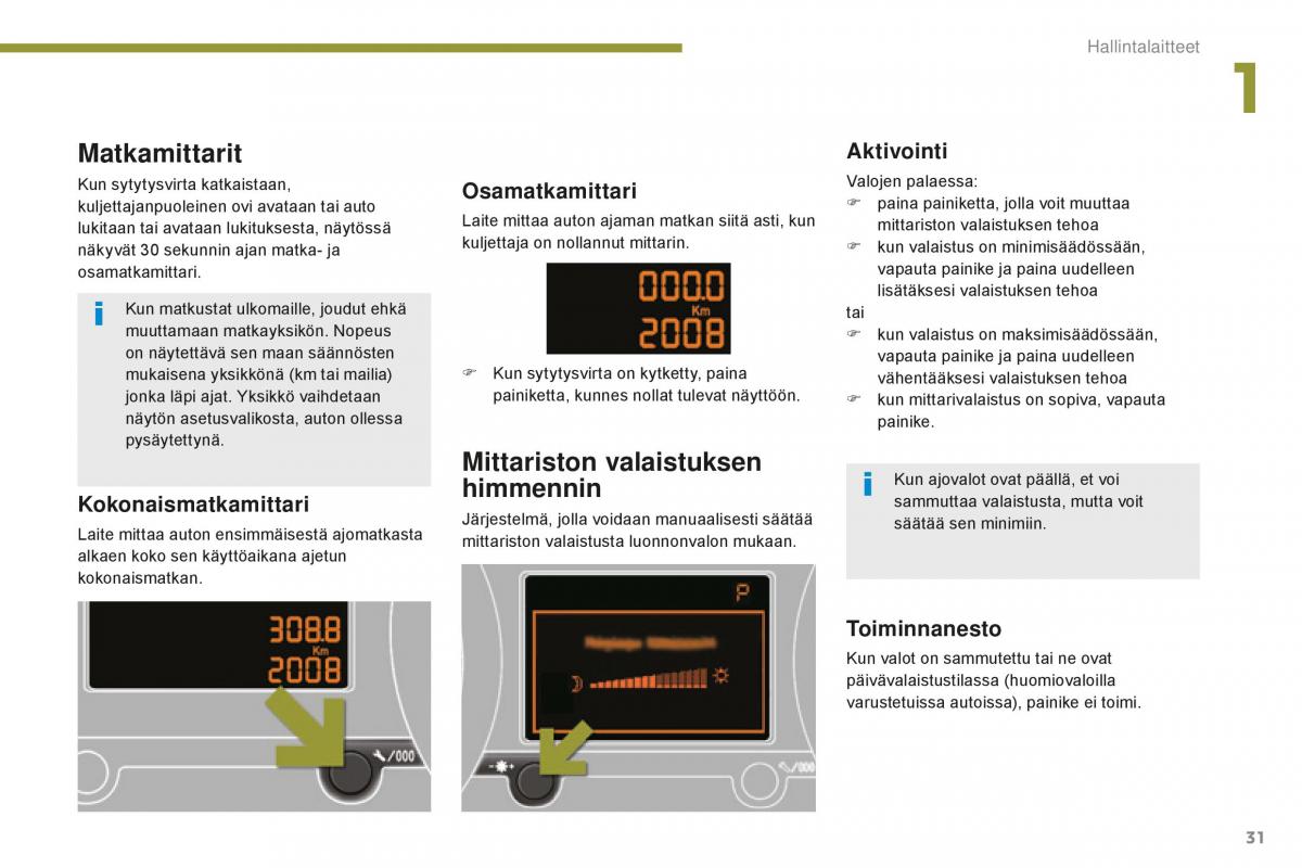 Peugeot 5008 II 2 omistajan kasikirja / page 33