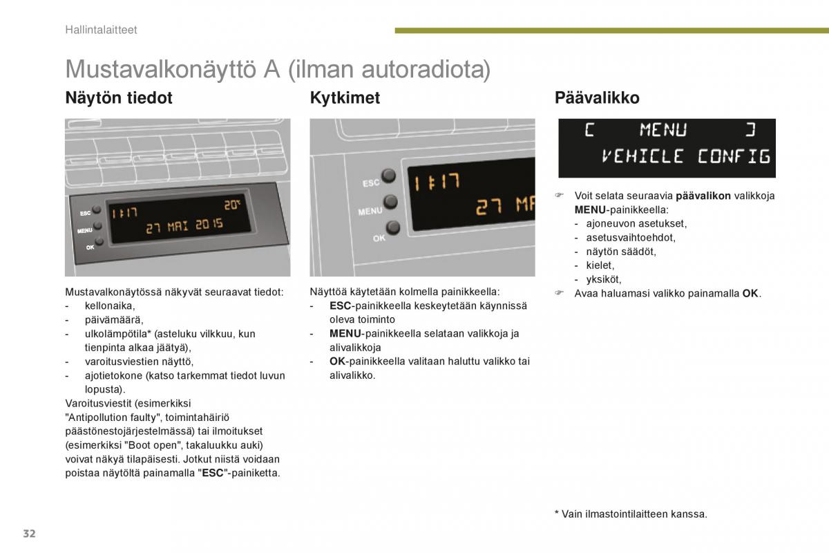 Peugeot 5008 II 2 omistajan kasikirja / page 34