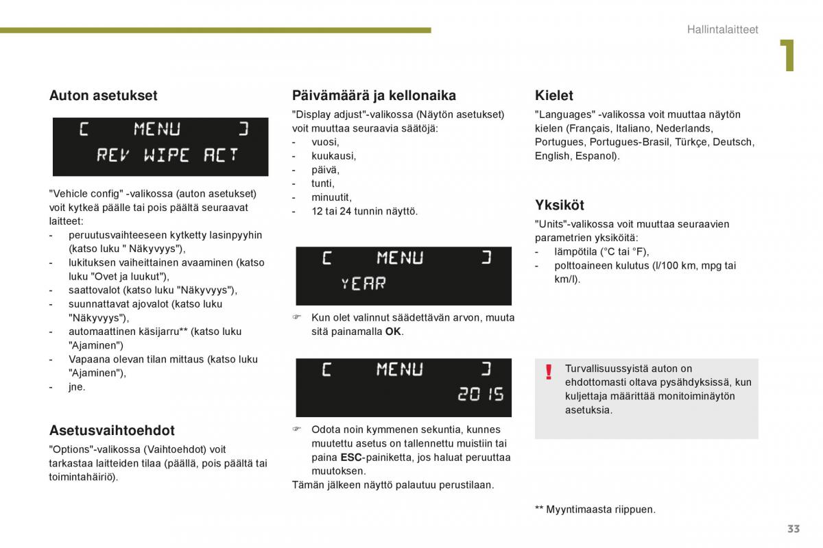 Peugeot 5008 II 2 omistajan kasikirja / page 35