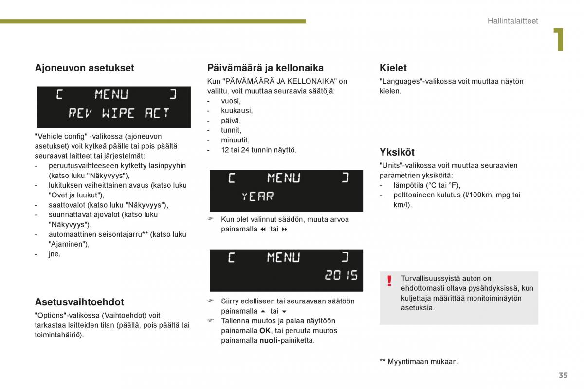 Peugeot 5008 II 2 omistajan kasikirja / page 37