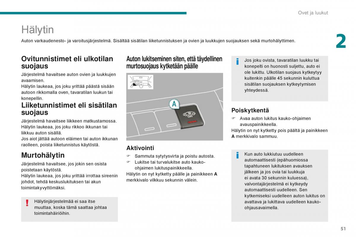 Peugeot 5008 II 2 omistajan kasikirja / page 53