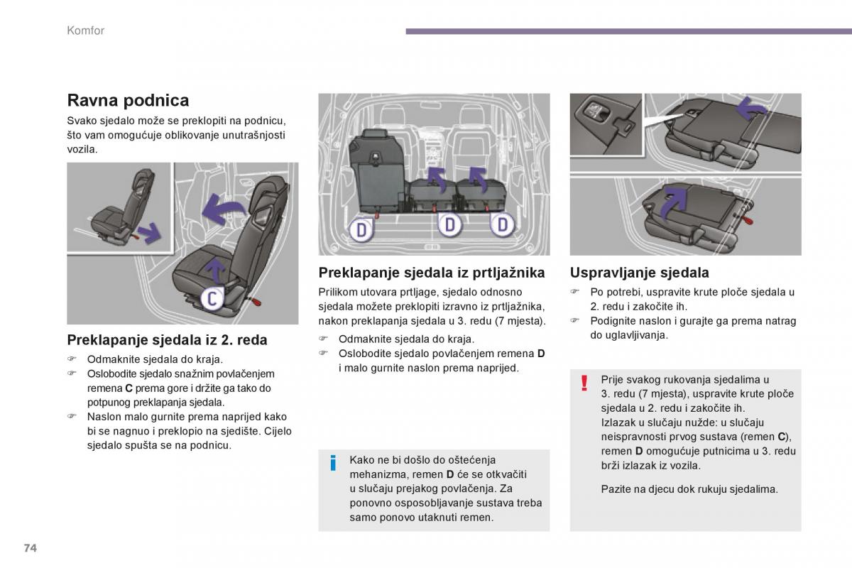 Peugeot 5008 II 2 vlasnicko uputstvo / page 76