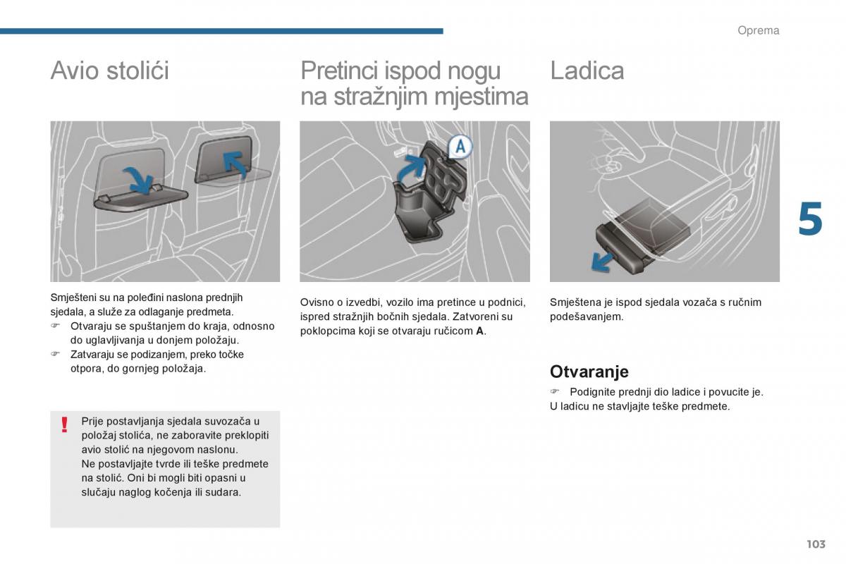 Peugeot 5008 II 2 vlasnicko uputstvo / page 105
