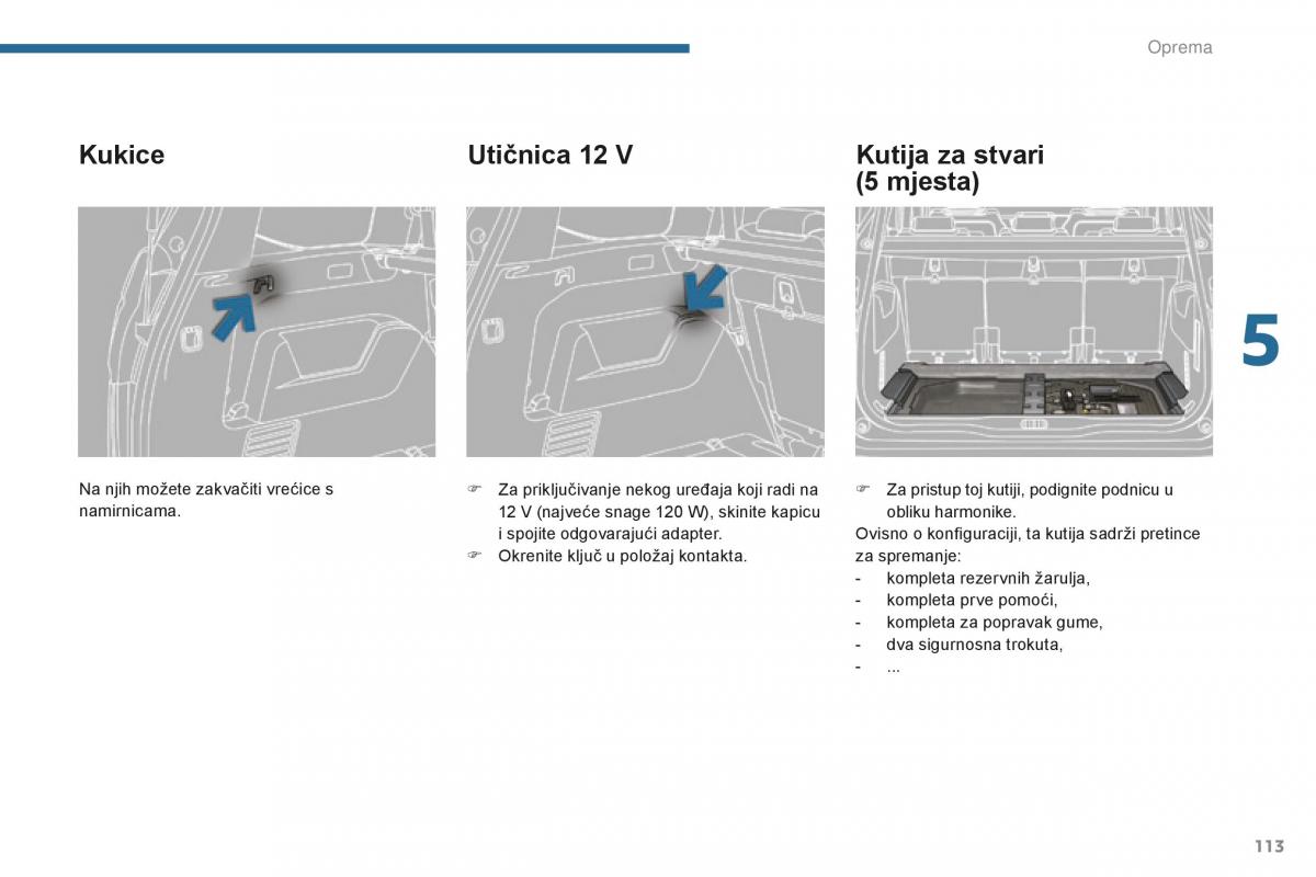 Peugeot 5008 II 2 vlasnicko uputstvo / page 115