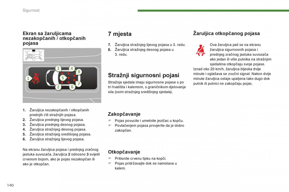 Peugeot 5008 II 2 vlasnicko uputstvo / page 142