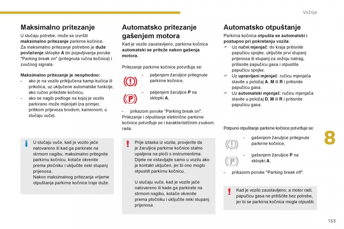 Peugeot 5008 II 2 vlasnicko uputstvo / page 155