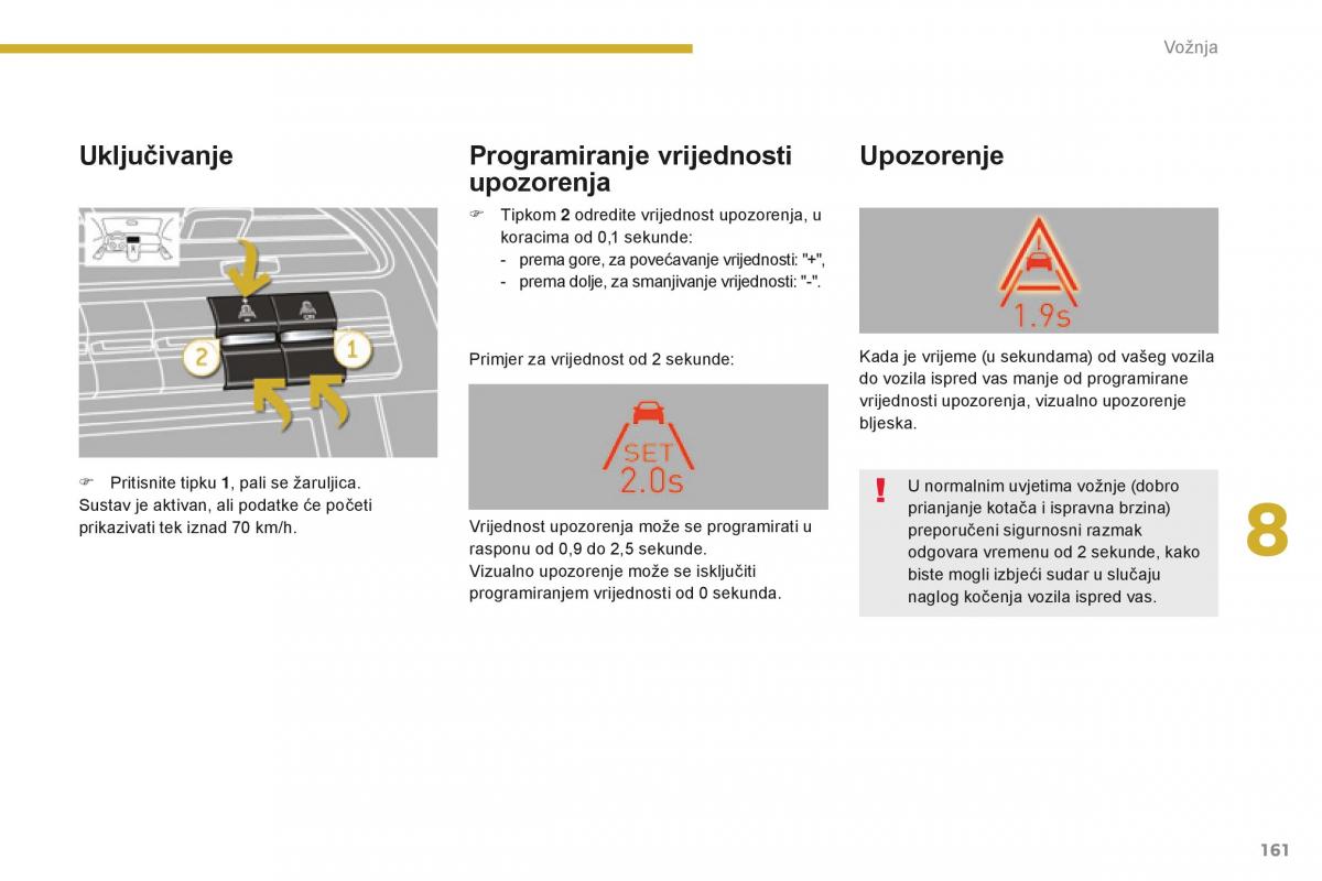 Peugeot 5008 II 2 vlasnicko uputstvo / page 163