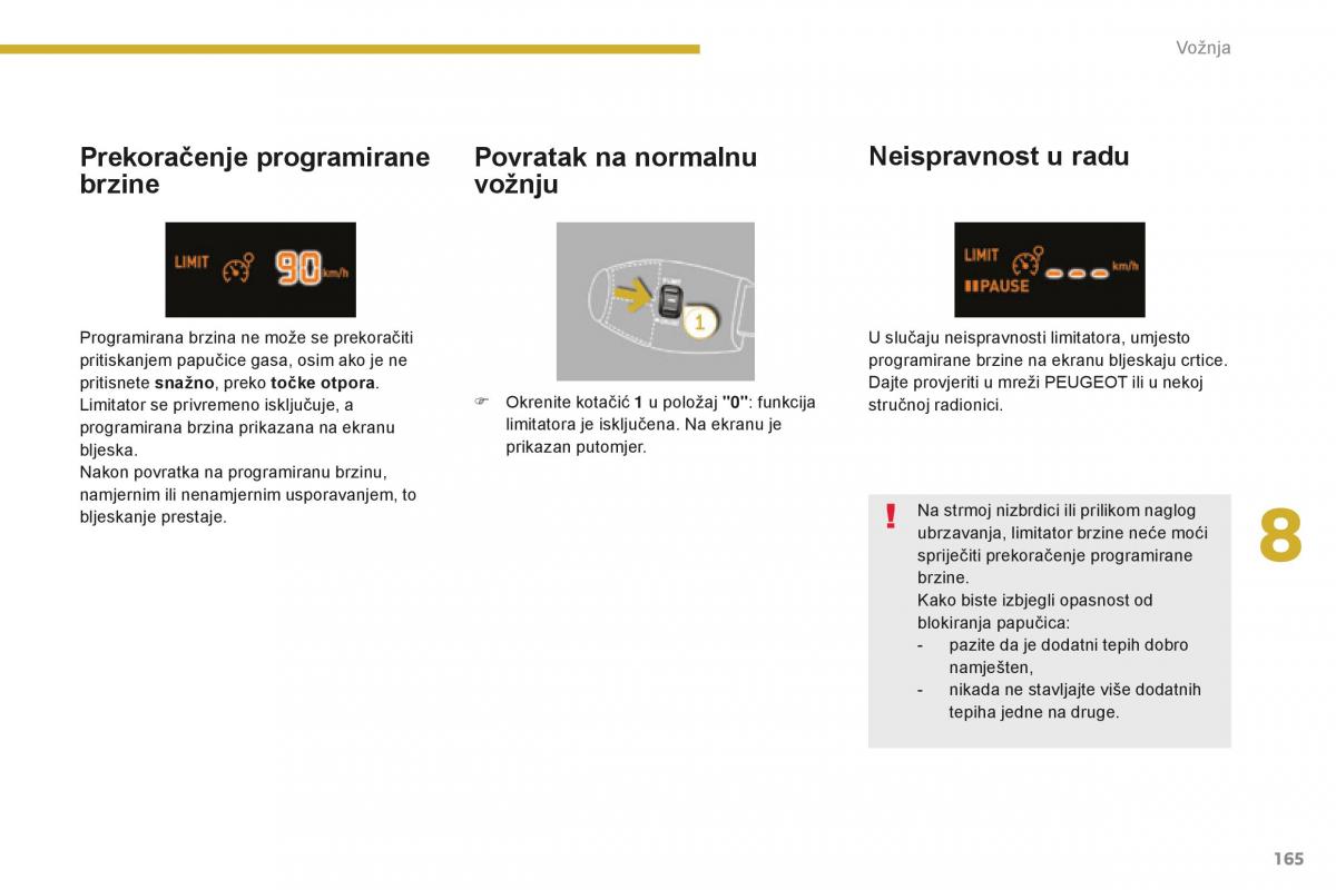 Peugeot 5008 II 2 vlasnicko uputstvo / page 167