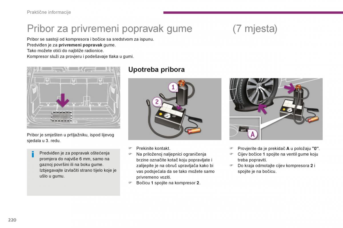 Peugeot 5008 II 2 vlasnicko uputstvo / page 222