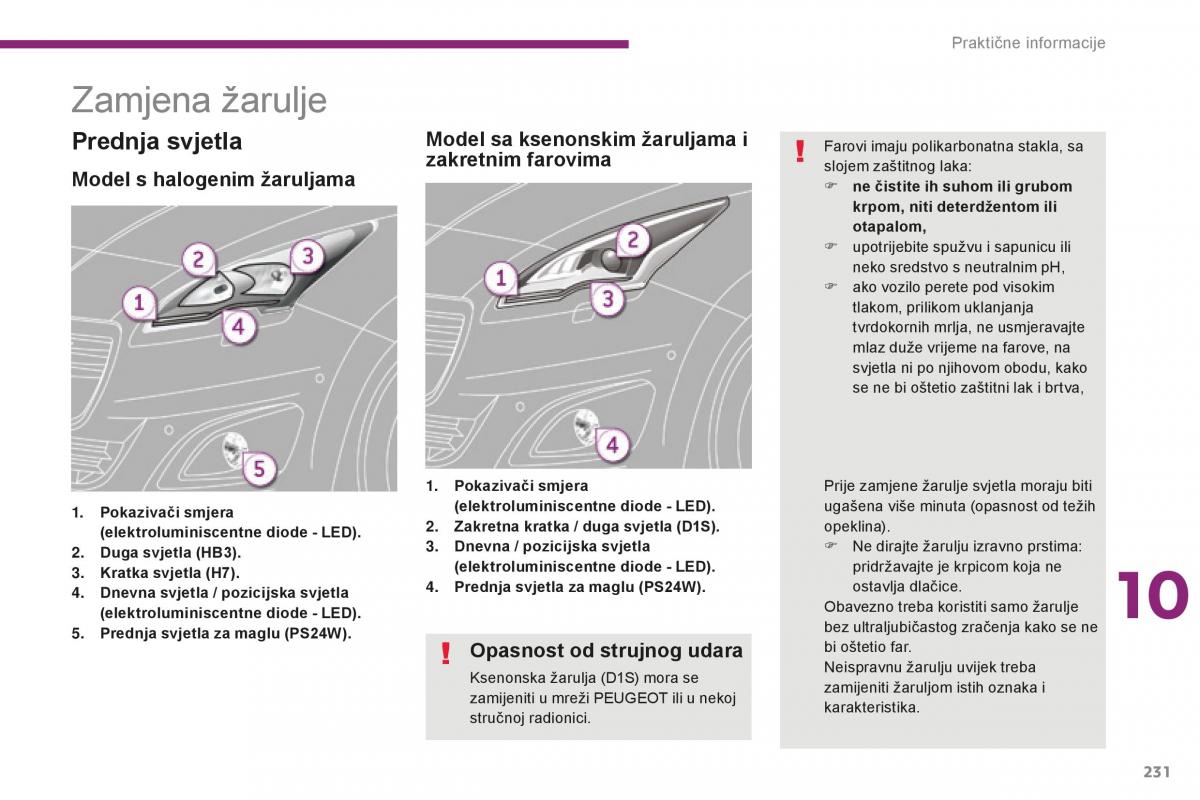 Peugeot 5008 II 2 vlasnicko uputstvo / page 233