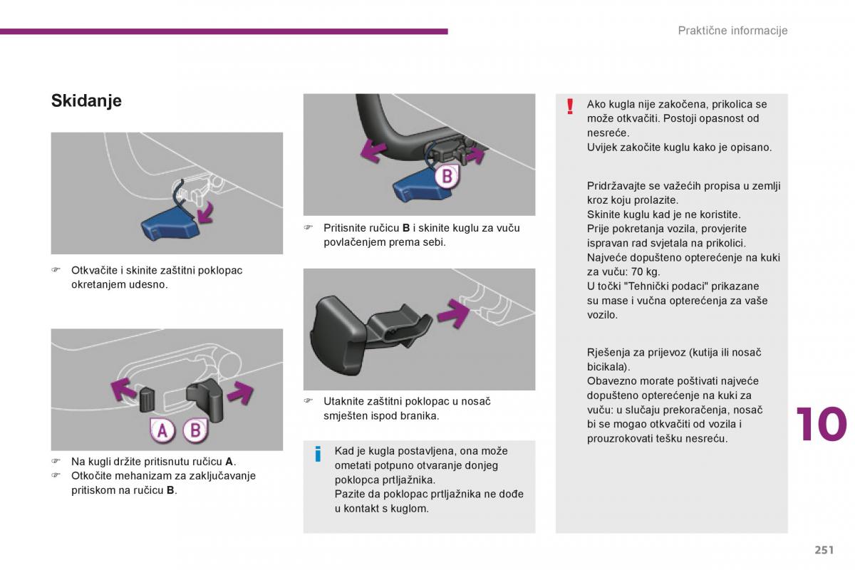 Peugeot 5008 II 2 vlasnicko uputstvo / page 253